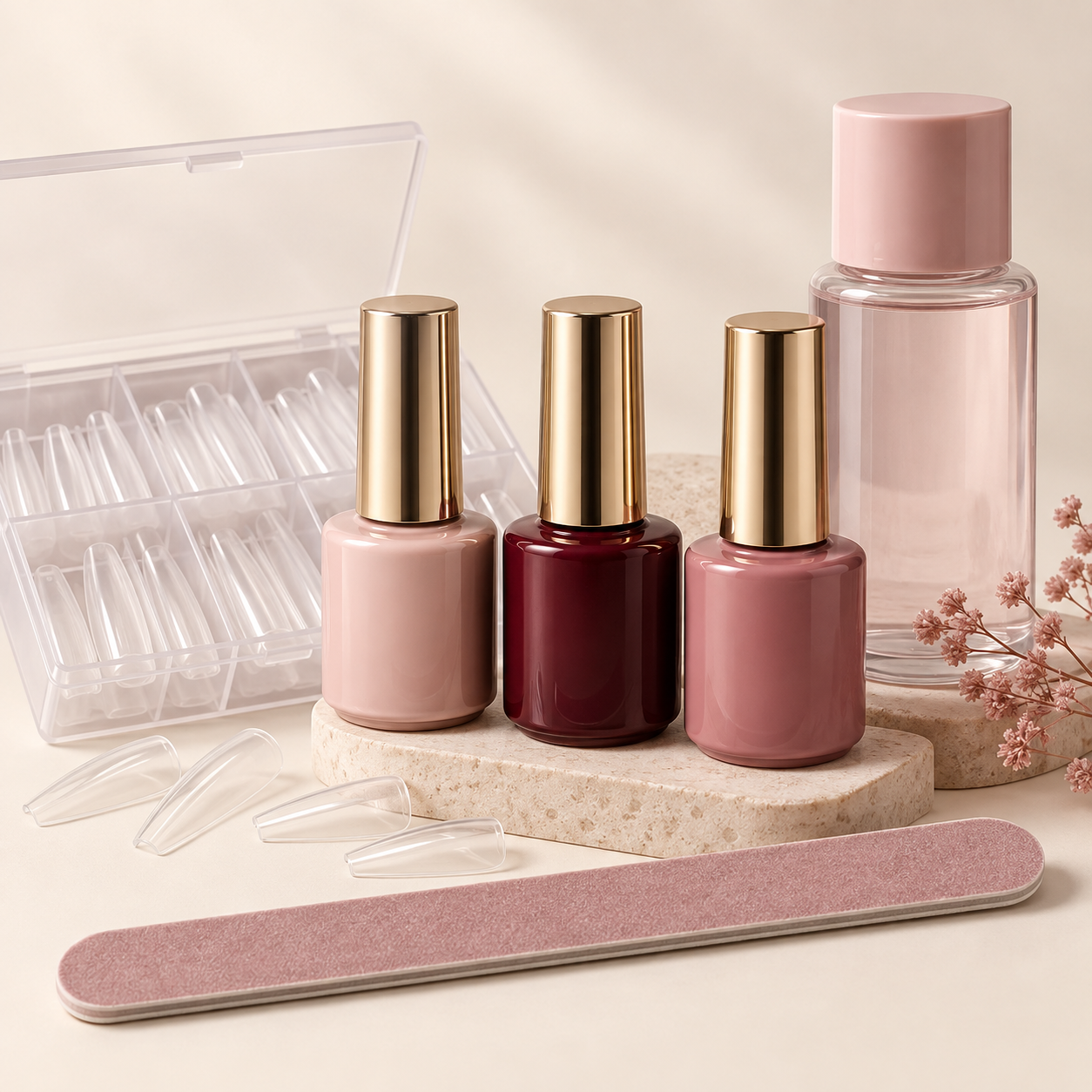 Geles, tips y consumibles para manicura